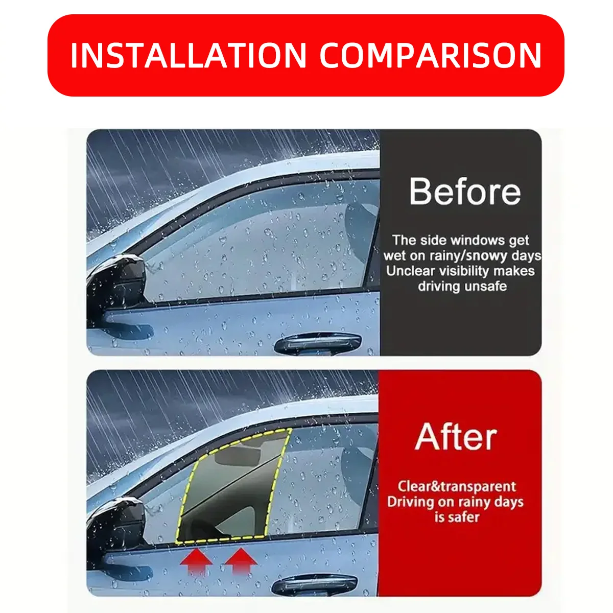 PINMOAP Tira de goma limpiacristales lateral para coche - imagen 5