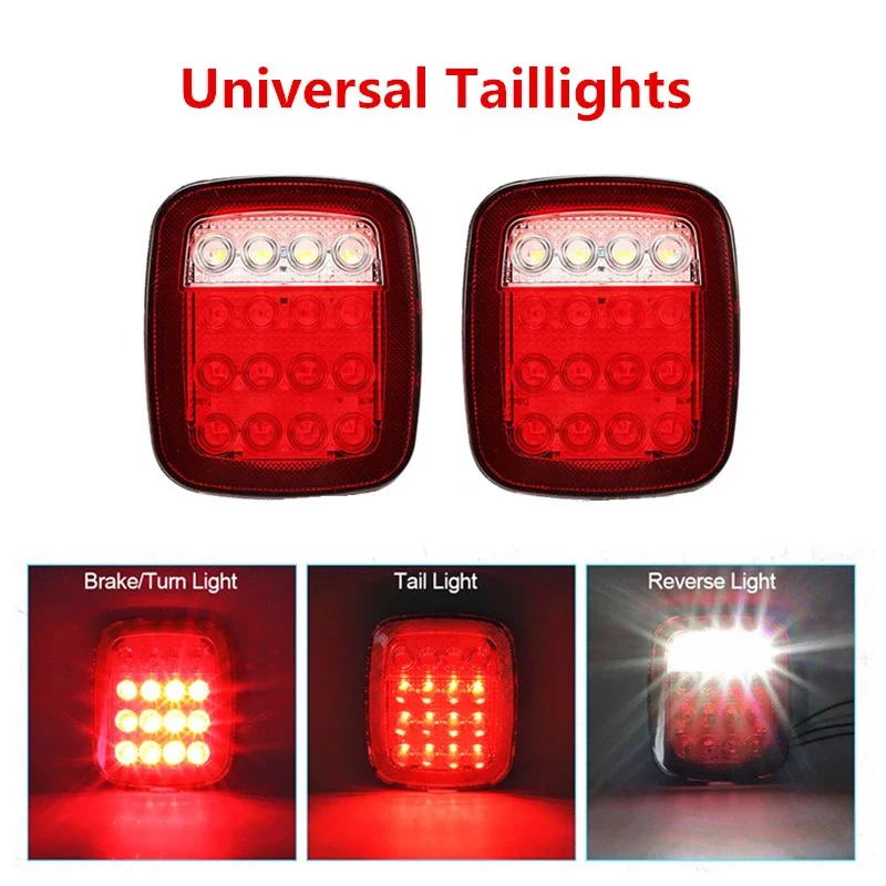 Luz trasera LED Jeep Wrangler TJ YJ y Cherokee, universal