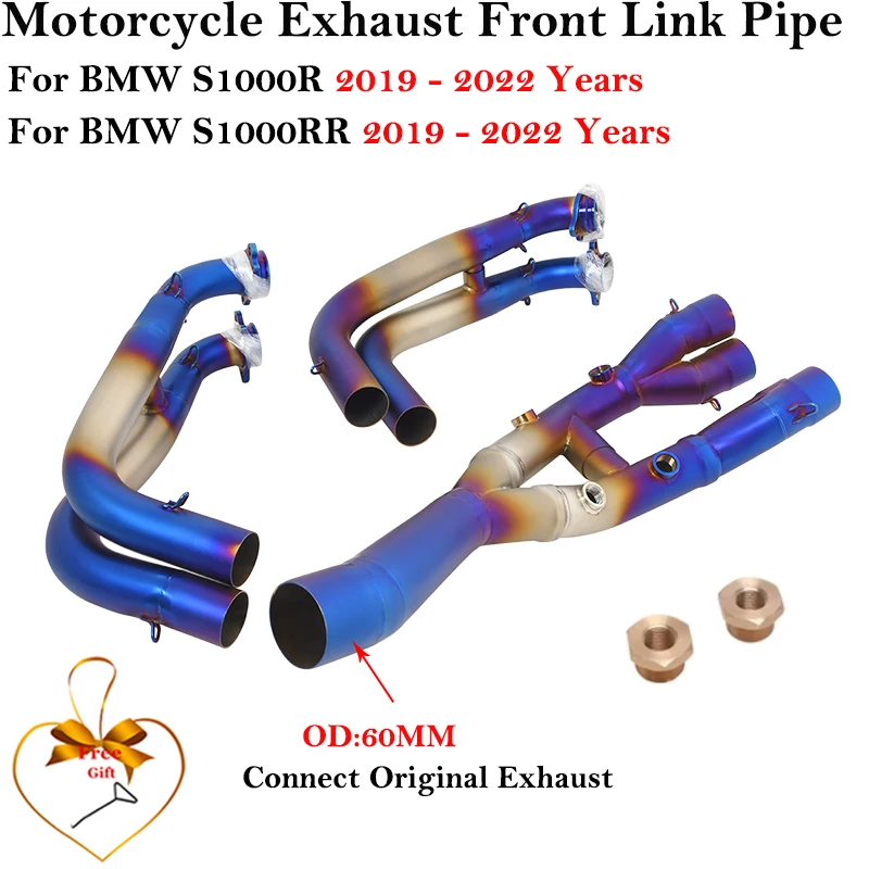 Escape Slip-On BMW S1000R/S1000RR 2019-2022 con tubo de enlace - imagen 2