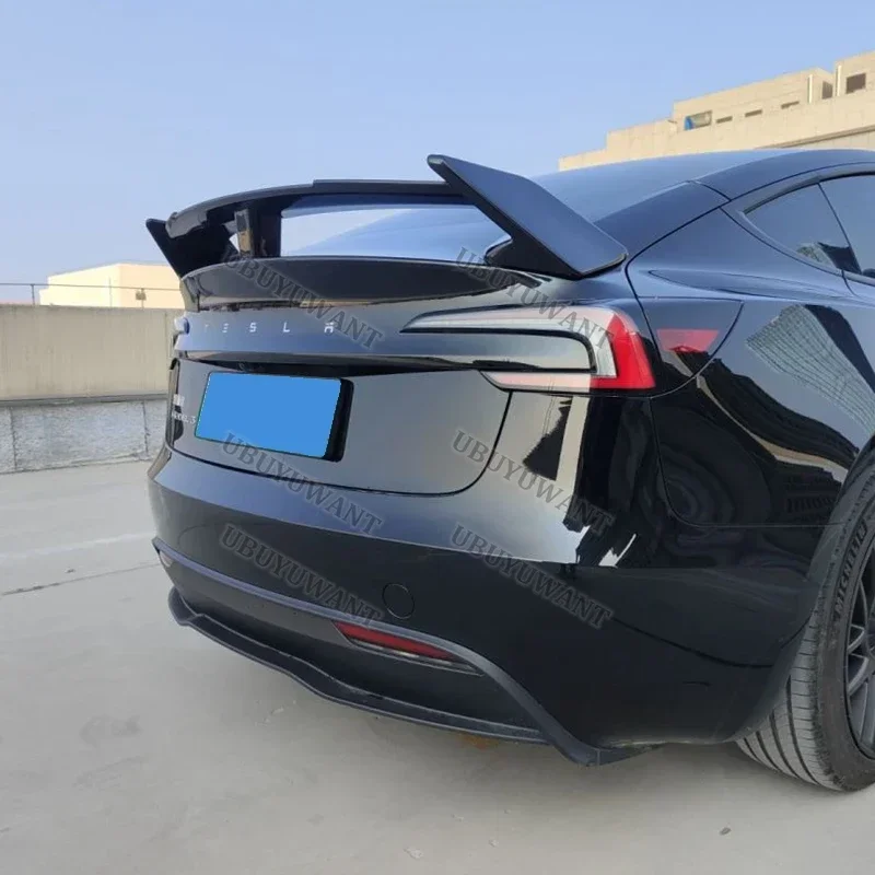 Alerón de maletero ABS negro brillante carbono para Tesla Model 3 - imagen 4