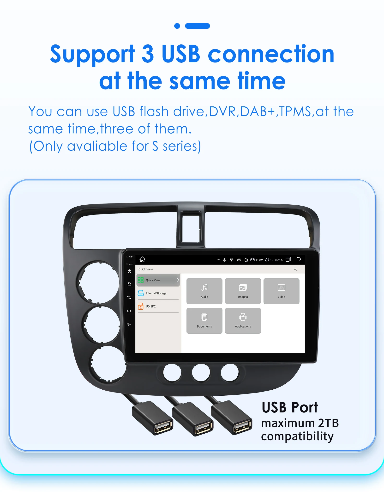 Radio 2DIN Android Carplay para Honda Civic con GPS y 4G - imagen 4