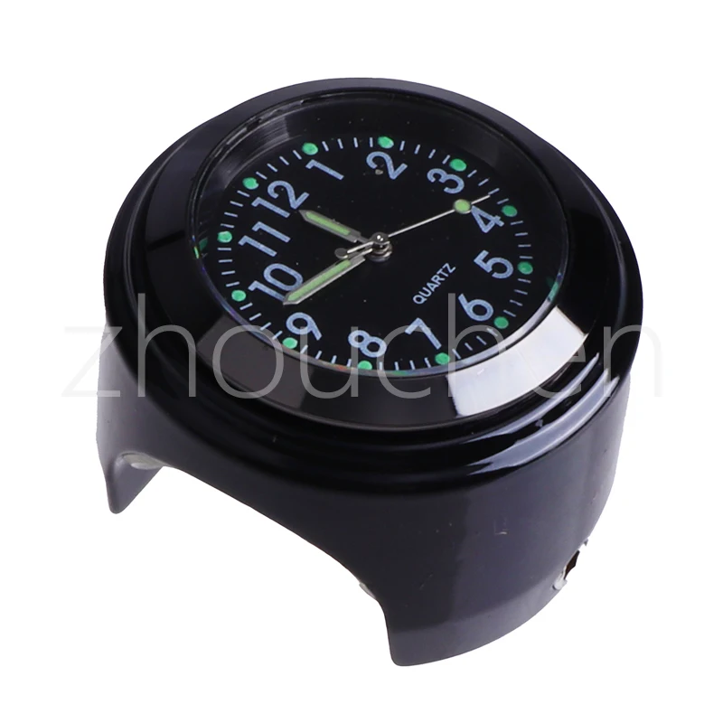 Reloj de cuarzo luminoso para moto, aluminio cromado, montaje en manillar - imagen 5