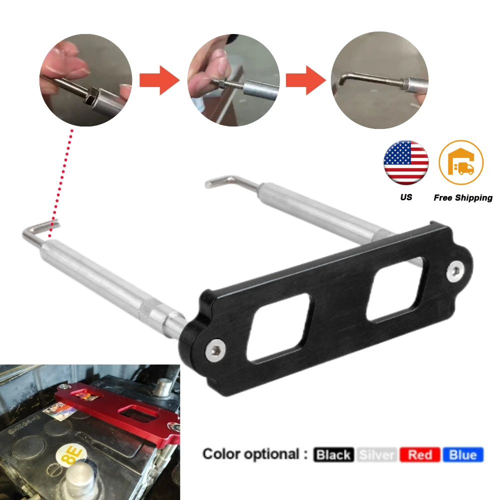 Kit sujeción batería ajustable aluminio para Honda Civic CRX S2000