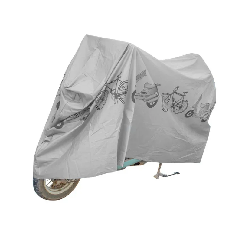 Ropa multifuncional para motocicleta, cubierta antipolvo de PEVA, a prueba de lluvia y sol, para batería de coche, bicicleta de montaña - imagen 4
