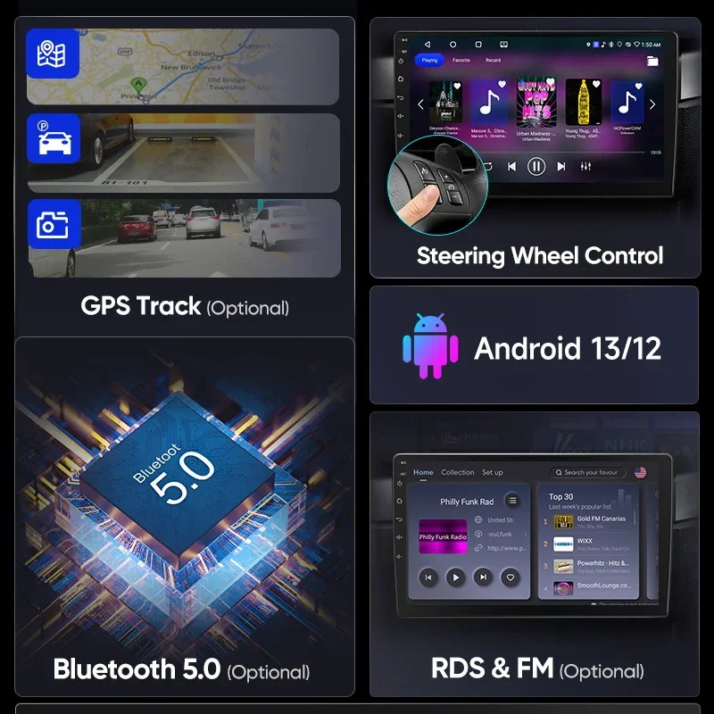 Radio con GPS con Android y CarPlay para Citroën C4 Grand Picasso - imagen 3