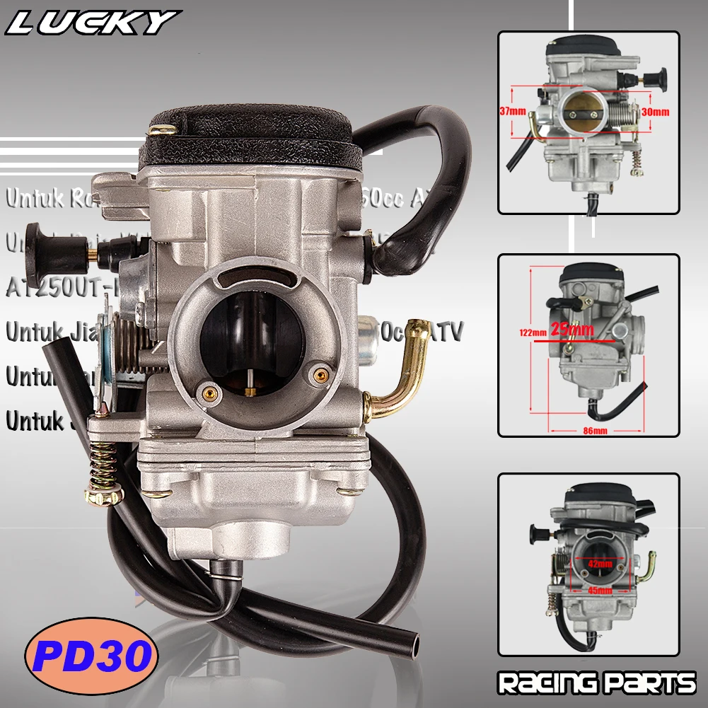 Carburador PD30 con estárter manual para Jianshe/QingQi 250