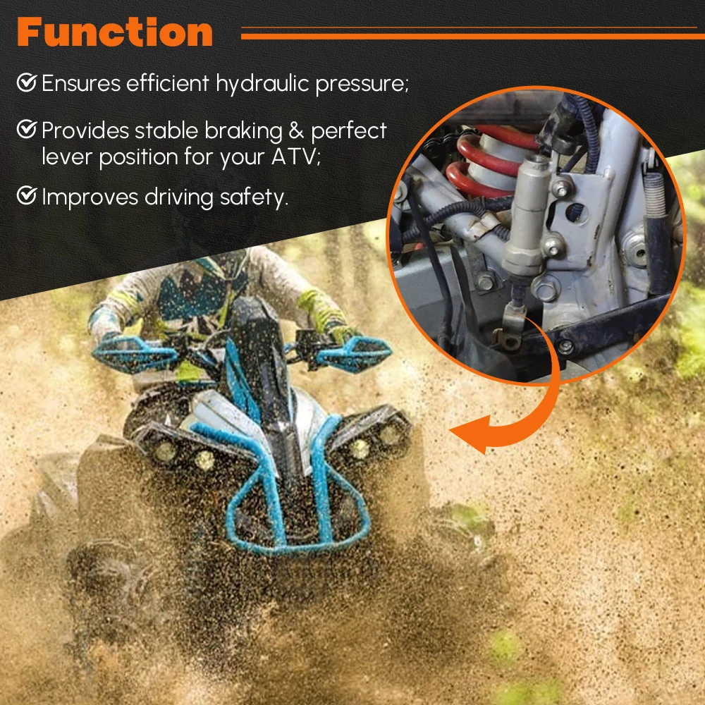 705601273 Rear Brake Master Cylinder W/ Reservoir For Following Can Am ATV  Outlander Renegade 500 570 650 800 850 1000 - imagen 5