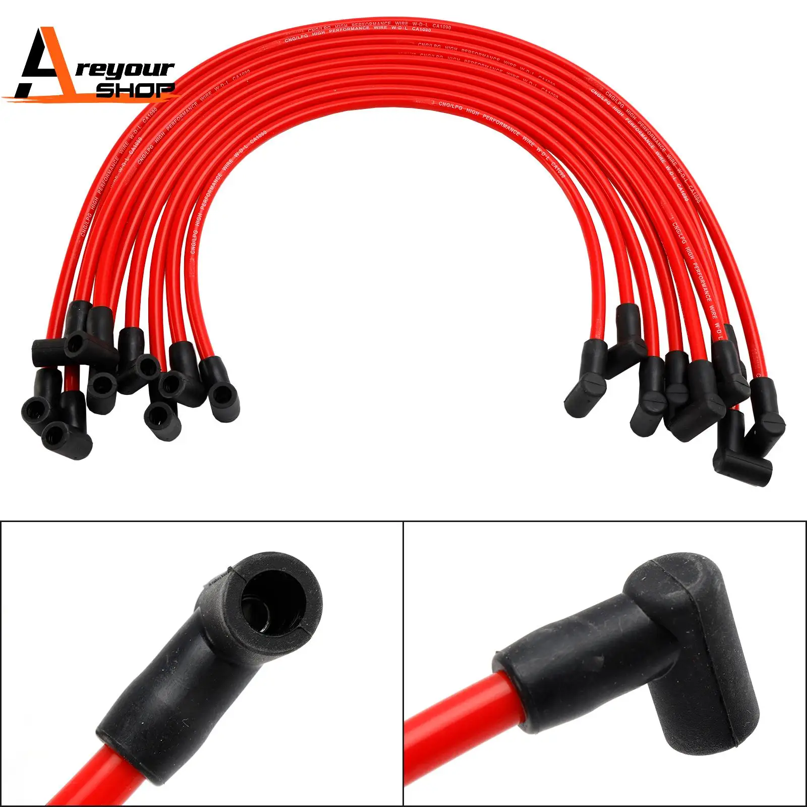 Cables de bujía 8,5 mm encendido electrónico – Chevy SBC 350 383 454