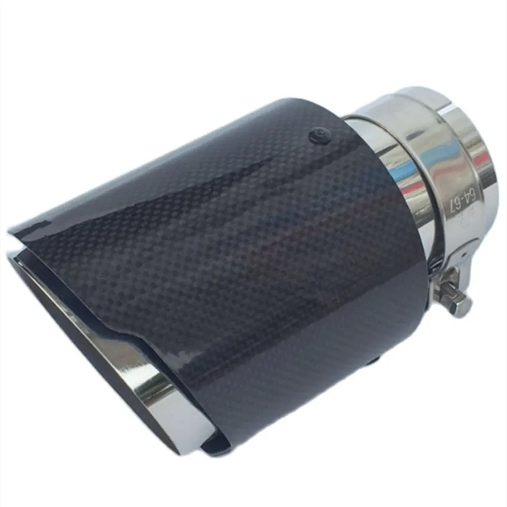 Silenciador fibra de carbono brillante con boquilla recta inoxidable - imagen 2