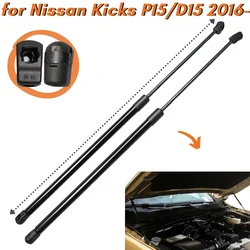 Cantidad (2) puntales de capó para Nissan Kicks P15/D15 2016-2024 capó delantero resortes de Gas soportes de elevación amortiguadores barras de brazo amortiguadores