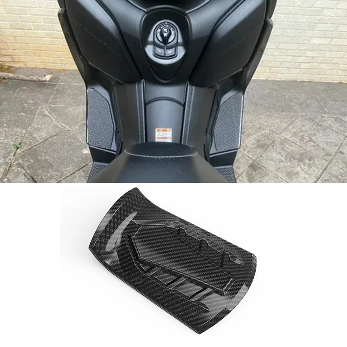 Tapa depósito fibra de carbono Yamaha XMAX 250 300 400 - imagen 2