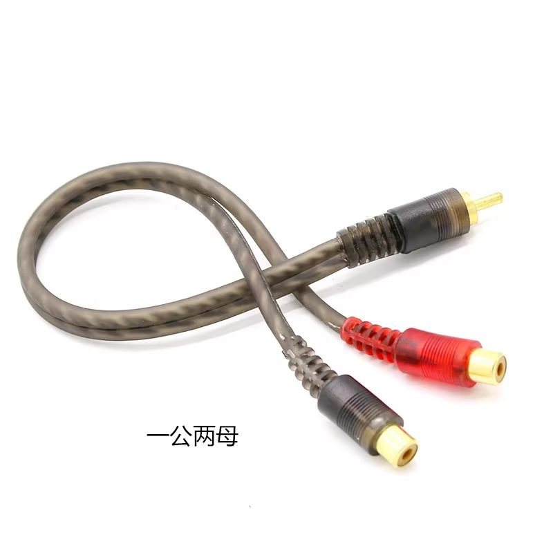 Cable divisor RCA 1 hembra a 2 machos para amplificador de coche - imagen 2
