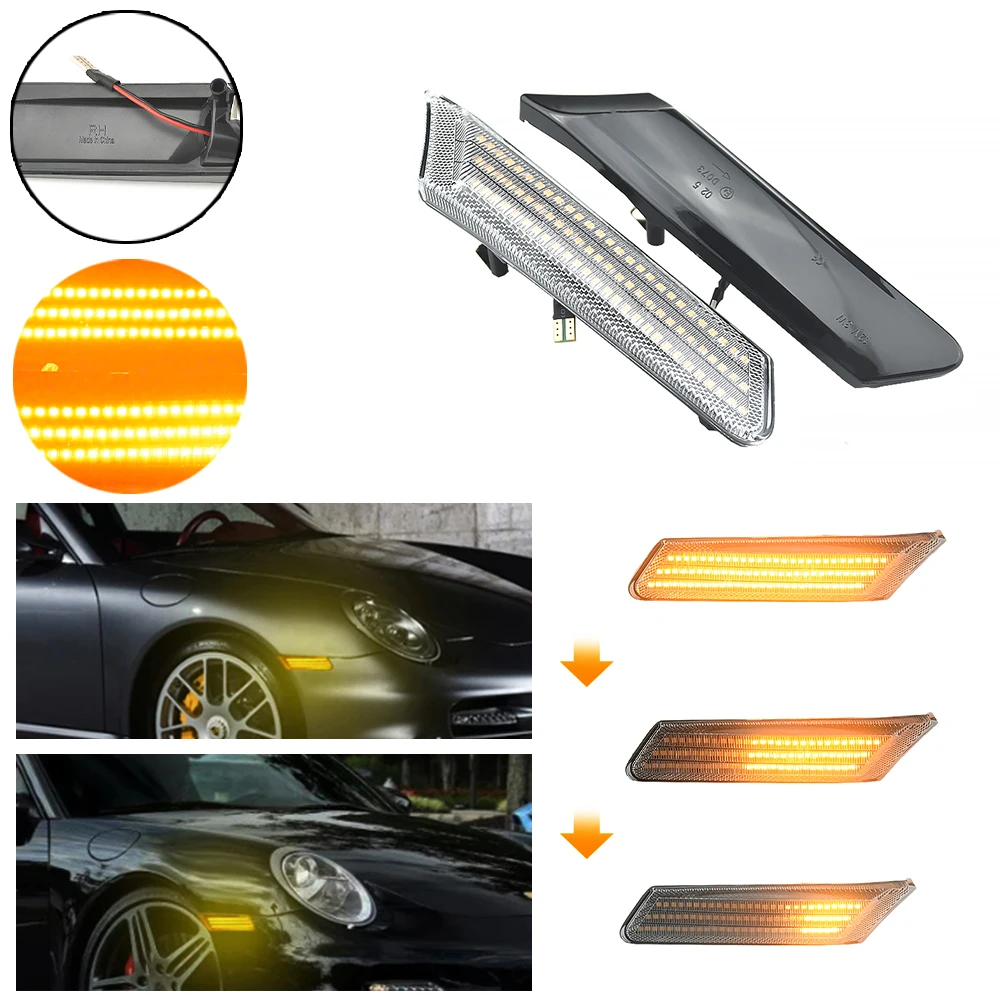 Intermitentes laterales LED dinámicos para Porsche 987 y 997 - imagen 4