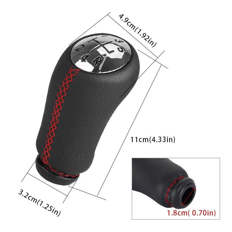 Pomo cambio marchas Renault Megane 2, Clio 3, Scenic 2 - 5 velocidades - imagen 3