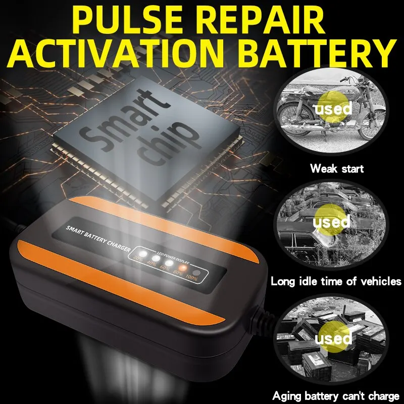 Cargador automático 6/12 V 2 A para baterías de coche y moto - imagen 4