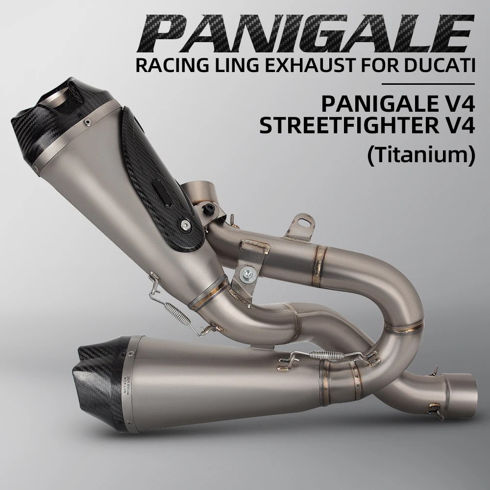 Kit escape completo en titanio Arro para Ducati Streetfighter V4 y Panigale