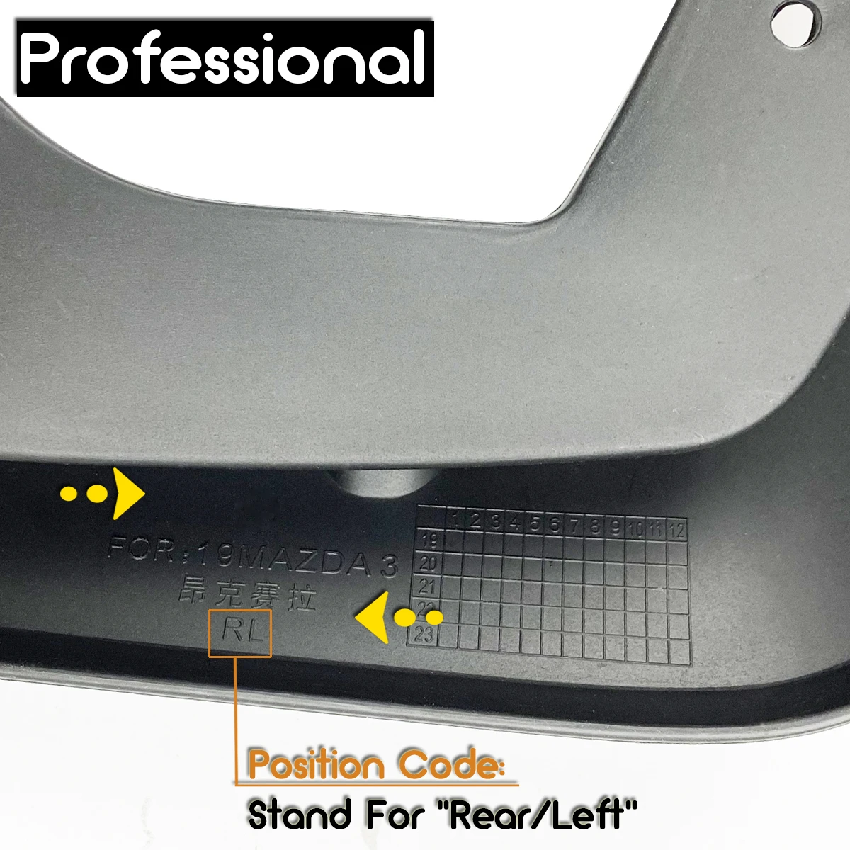 Guardabarros Mazda 3 2019-2022 – Delanteros y traseros - imagen 5