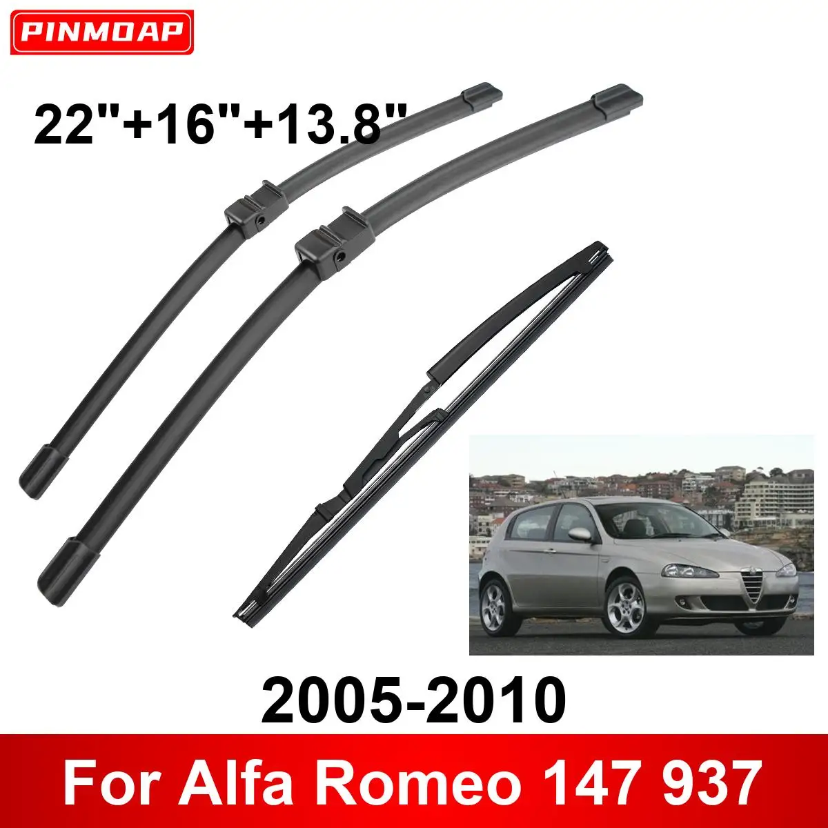 1/2/3/4/6 Uds limpiaparabrisas de coche para Alfa Romeo