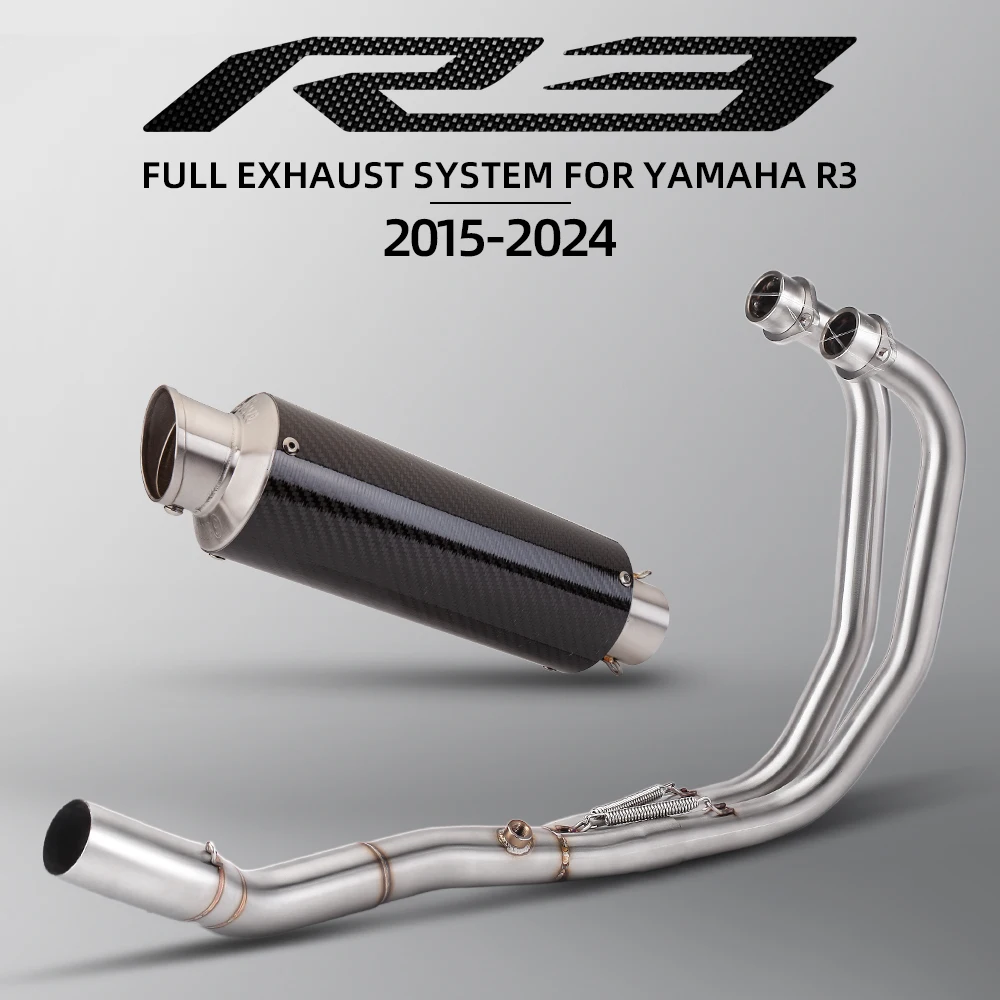 Leo GP escape slip-on completo para Yamaha R25 R3 MT-03