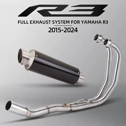 Leo GP escape slip-on completo para Yamaha R25 R3 MT-03