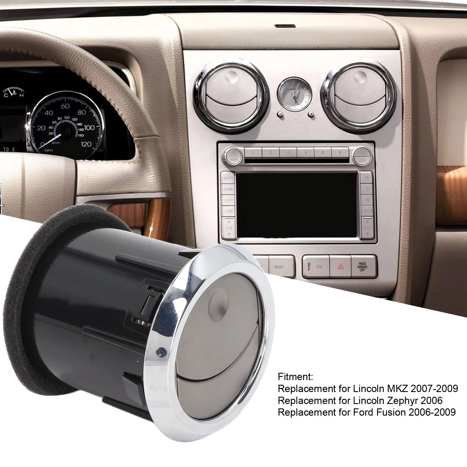 Rejilla salpicadero 8H6Z 19893 AA para Lincoln MKZ, conducto aire - imagen 4