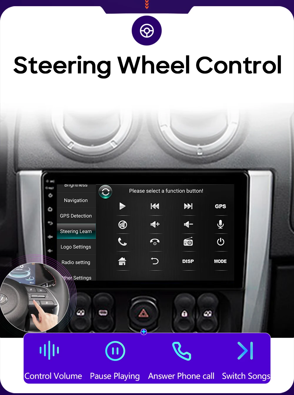 Control del volante original compatible