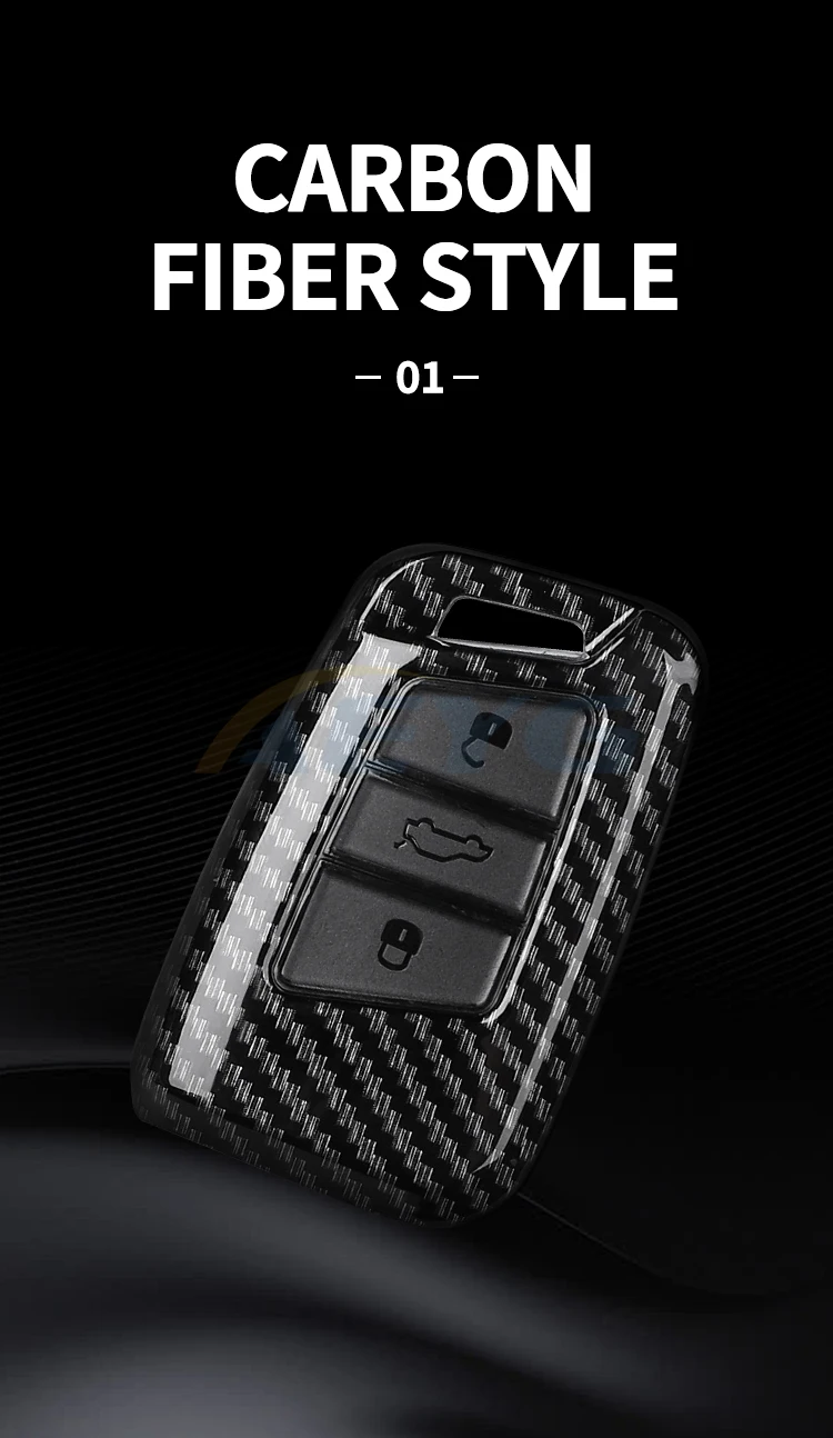 Detalle del diseño de la funda protectora para llave Volkswagen