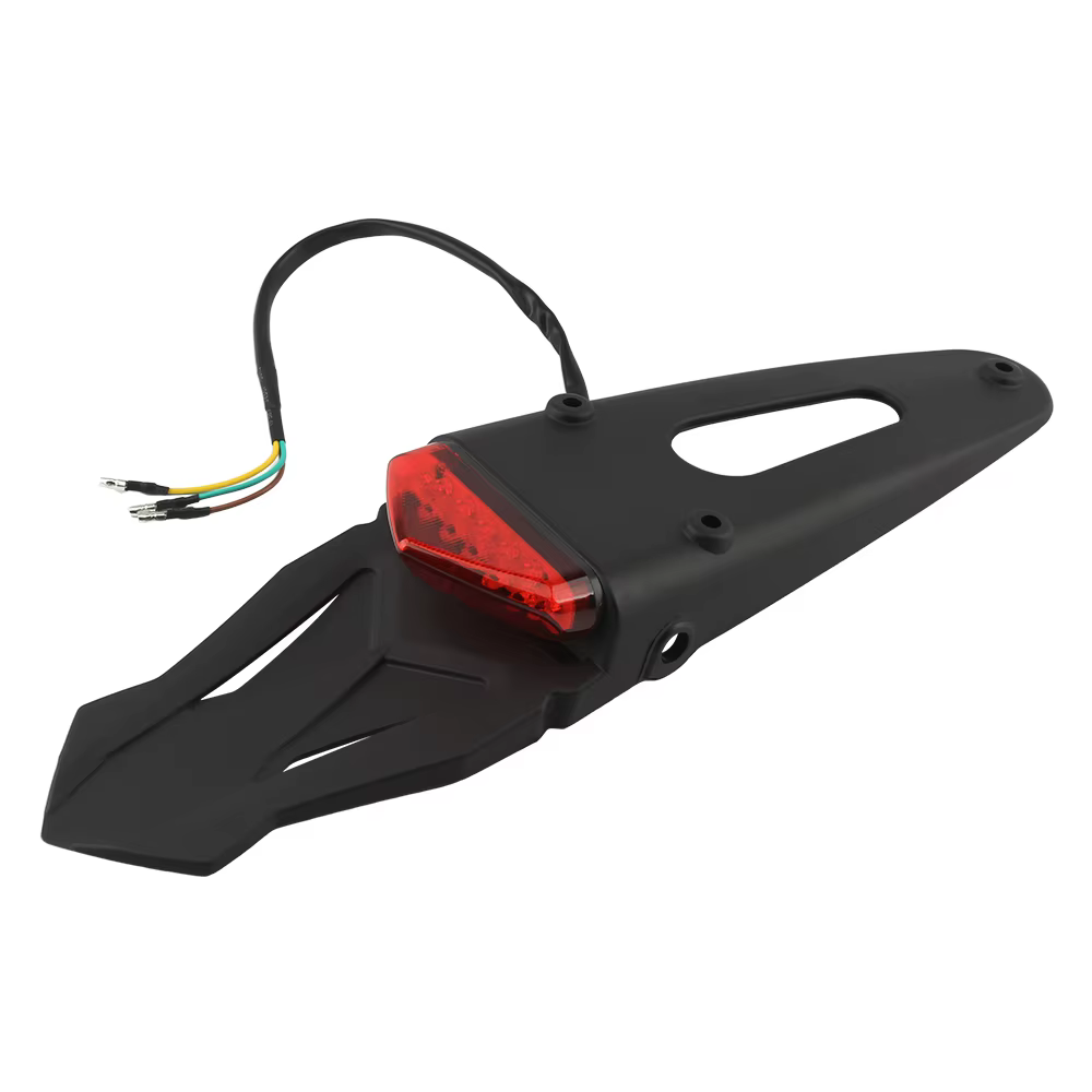 Guardabarros trasero universal para moto con luz de freno 12V enduro - imagen 5