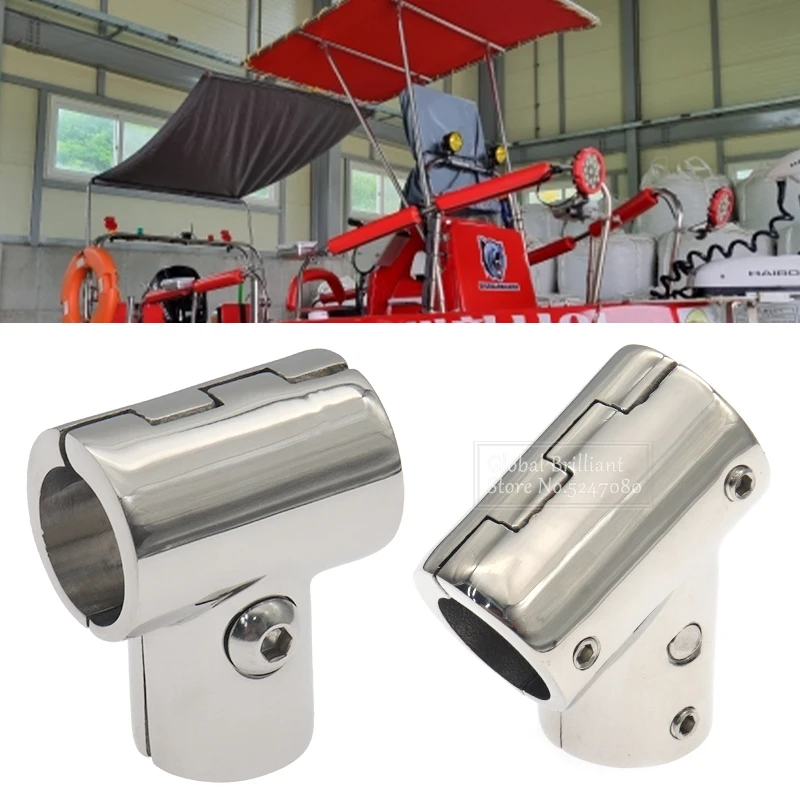 Pasamanos en T acero inoxidable 316 para barco – Racor 90° 3 vías