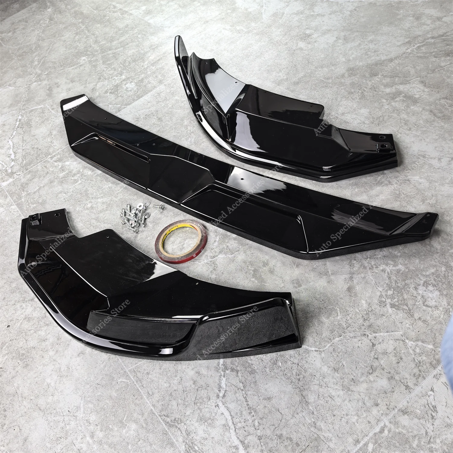 Difusor delantero BMW X3M/X4M F97/F98 2021-2024 ABS negro brillante - imagen 5