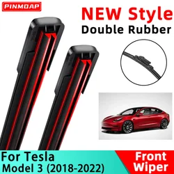 Escobillas limpiaparabrisas PINMOAP de doble goma para Tesla Model 3