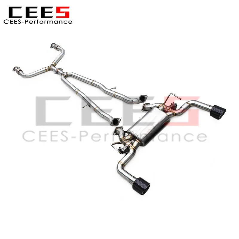 Escape catback CEES inoxidable válvula – Infiniti Q50S 3.7 V6 - imagen 2