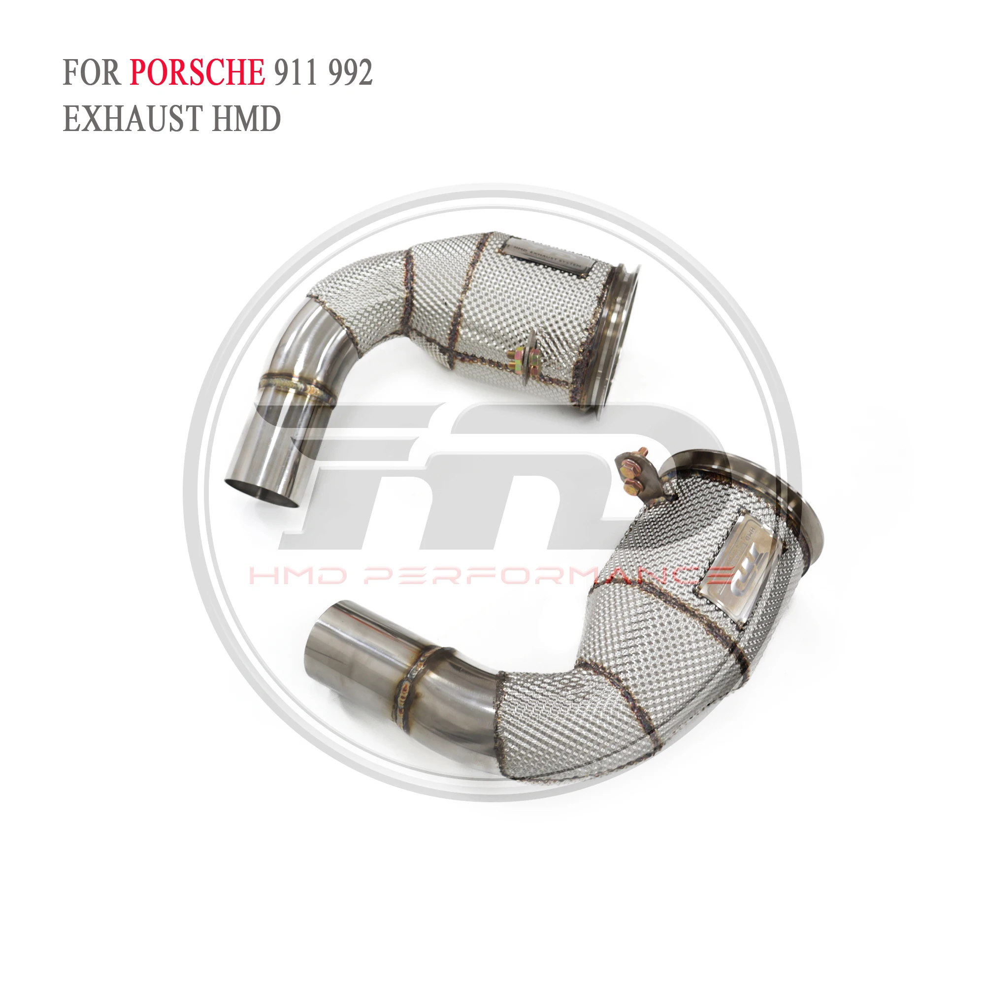 Bajante escape alto flujo HMD Porsche 911 992 Carrera 3.0T 2020+
