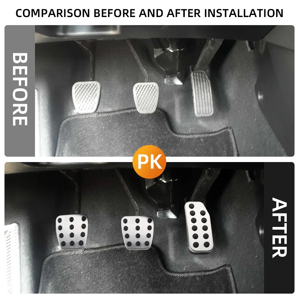 Cubiertas de pedales antideslizantes para Honda Civic 1996-2000 - imagen 2