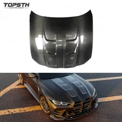 ODM OEM capó fibra de carbono seco para BMW M3 G80 y M4 G82 ligero