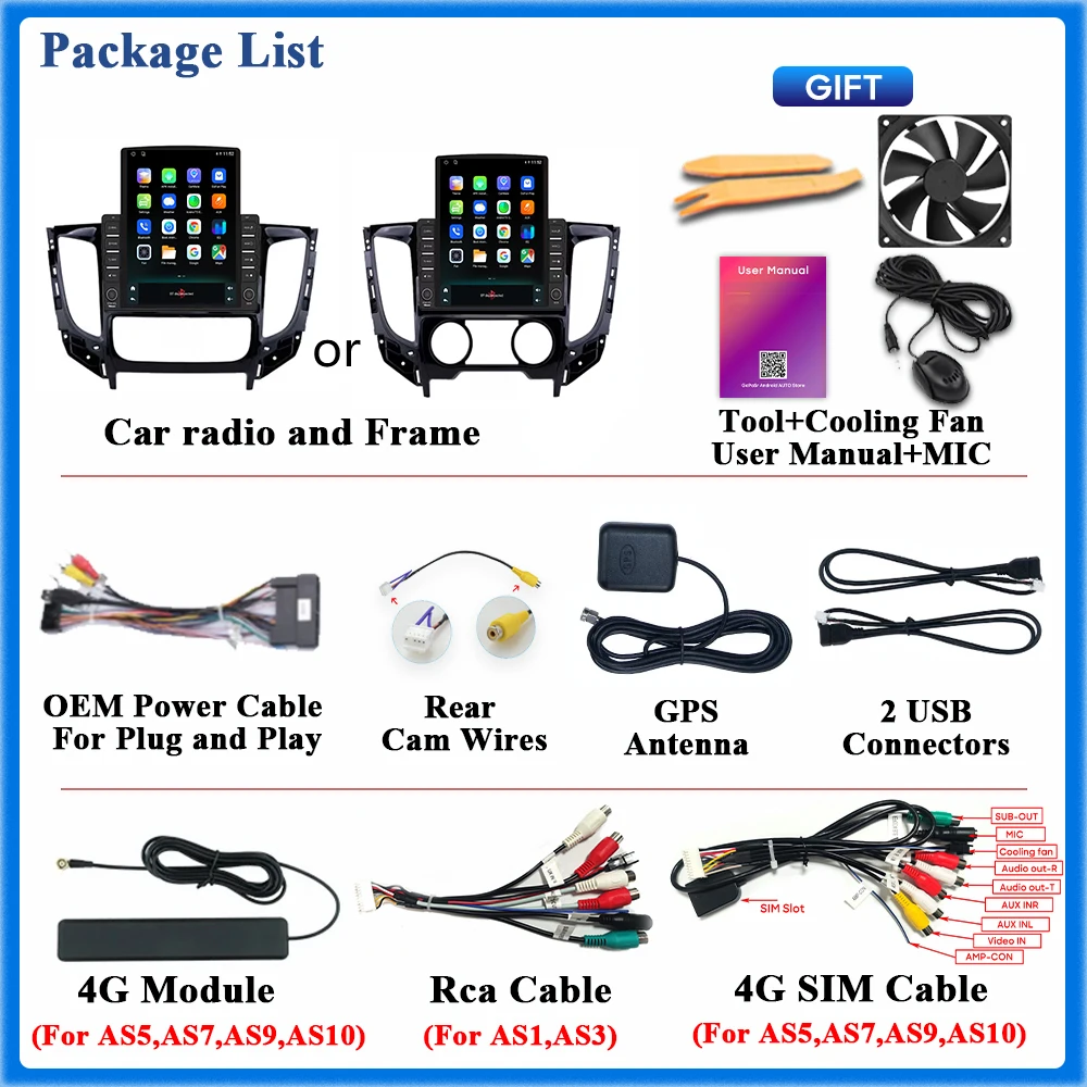 Radio Android Mitsubishi Pajero Sport – GPS navegación CarPlay Bluetooth - imagen 5