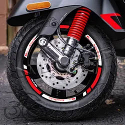 Pegatina impermeable para llanta de moto Vespa Primavera, Sprint y GTS