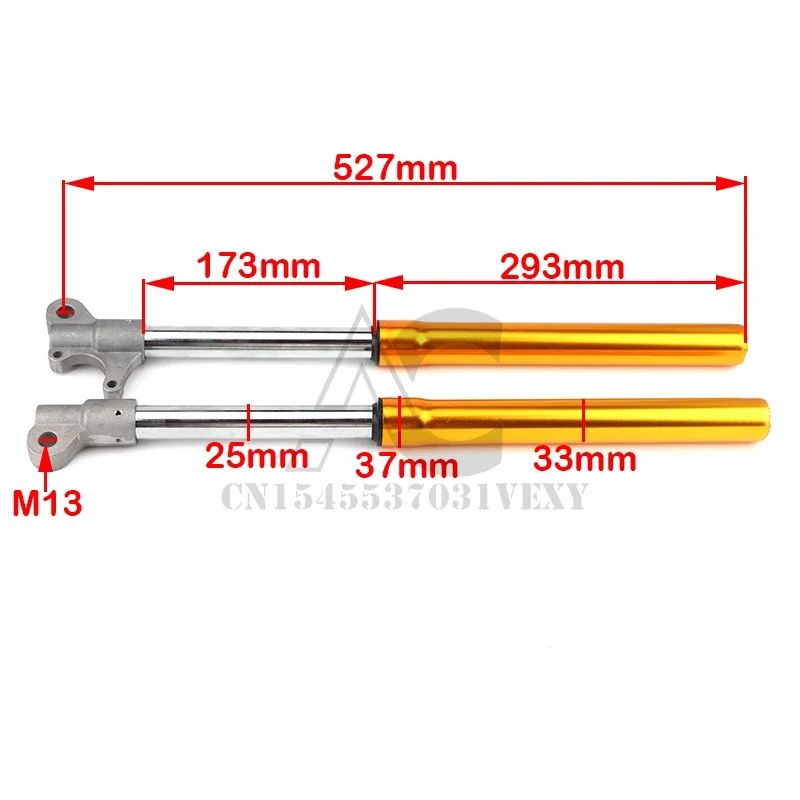 Amortiguador horquilla delantera mini moto 47cc 49cc 2T – suspensión - imagen 2