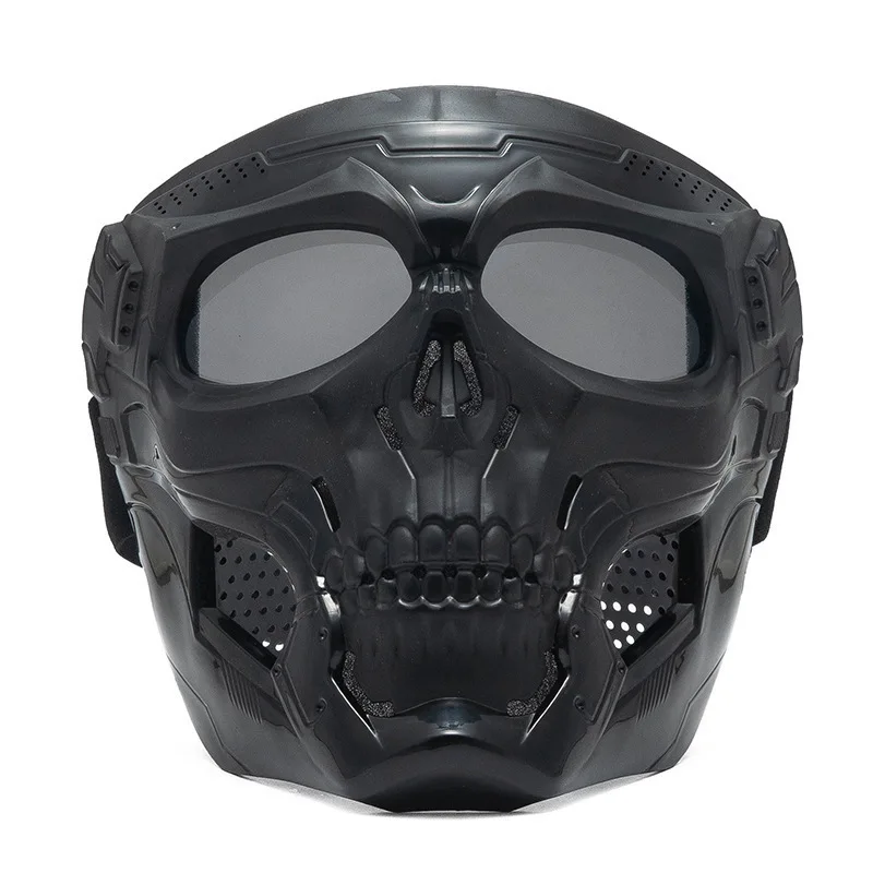 Máscara de motocross con gafas y diseño de calavera - imagen 2