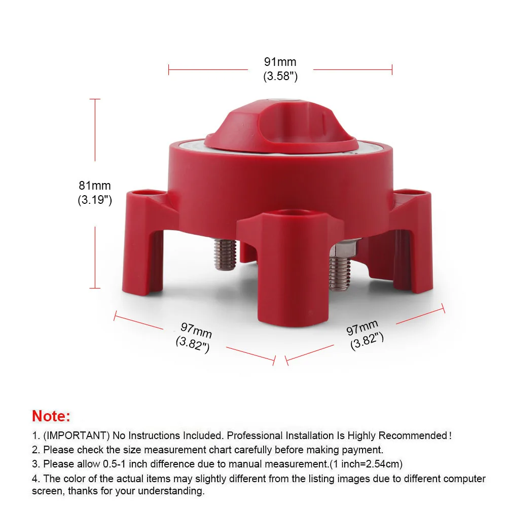 Interruptor de batería marino serie E 48V 350A ON/OFF - imagen 2