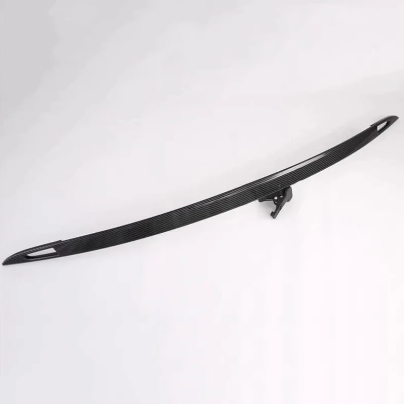 Patrón de fibra de carbono embellecedor de puerta trasera tira de maletero para Tesla modelo X S Kit de carrocería modificado embellecedor accesorios de coche - imagen 2