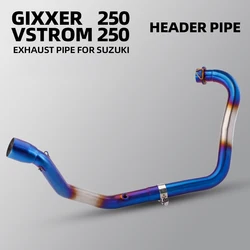 Colector escape Suzuki Gixxer SF250 acero inoxidable