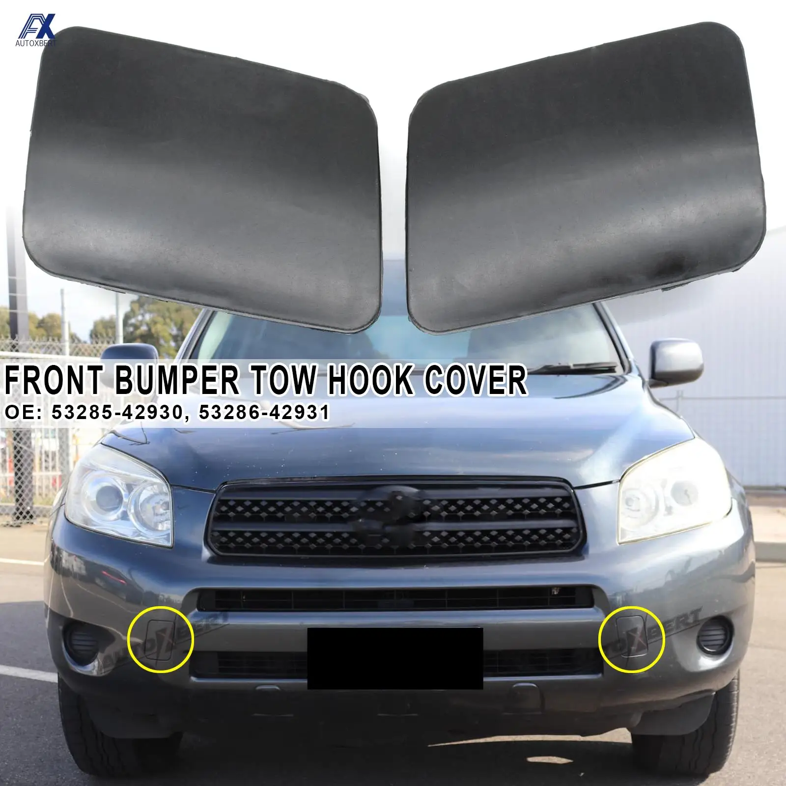 Tapa cubregancho remolque Toyota RAV4 XA30 2006-2008 der. e izq.