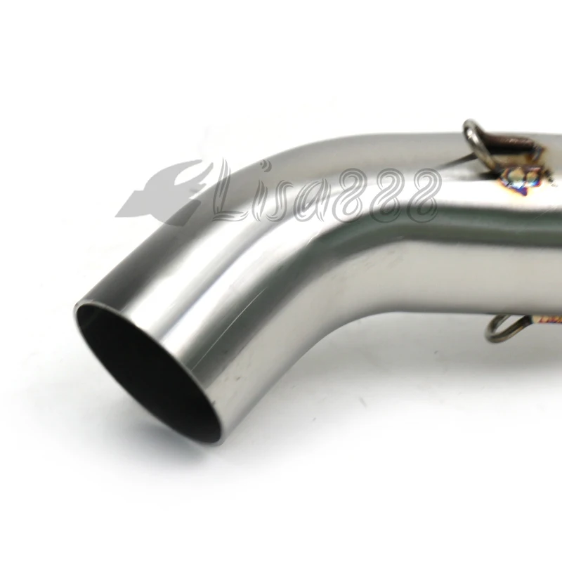 NS200 para BajajPulsarNS200 Bajaj NS 200 51mm Escape Moto Escape de motocicleta tubo de enlace medio codo inoxidable de carreras - imagen 5