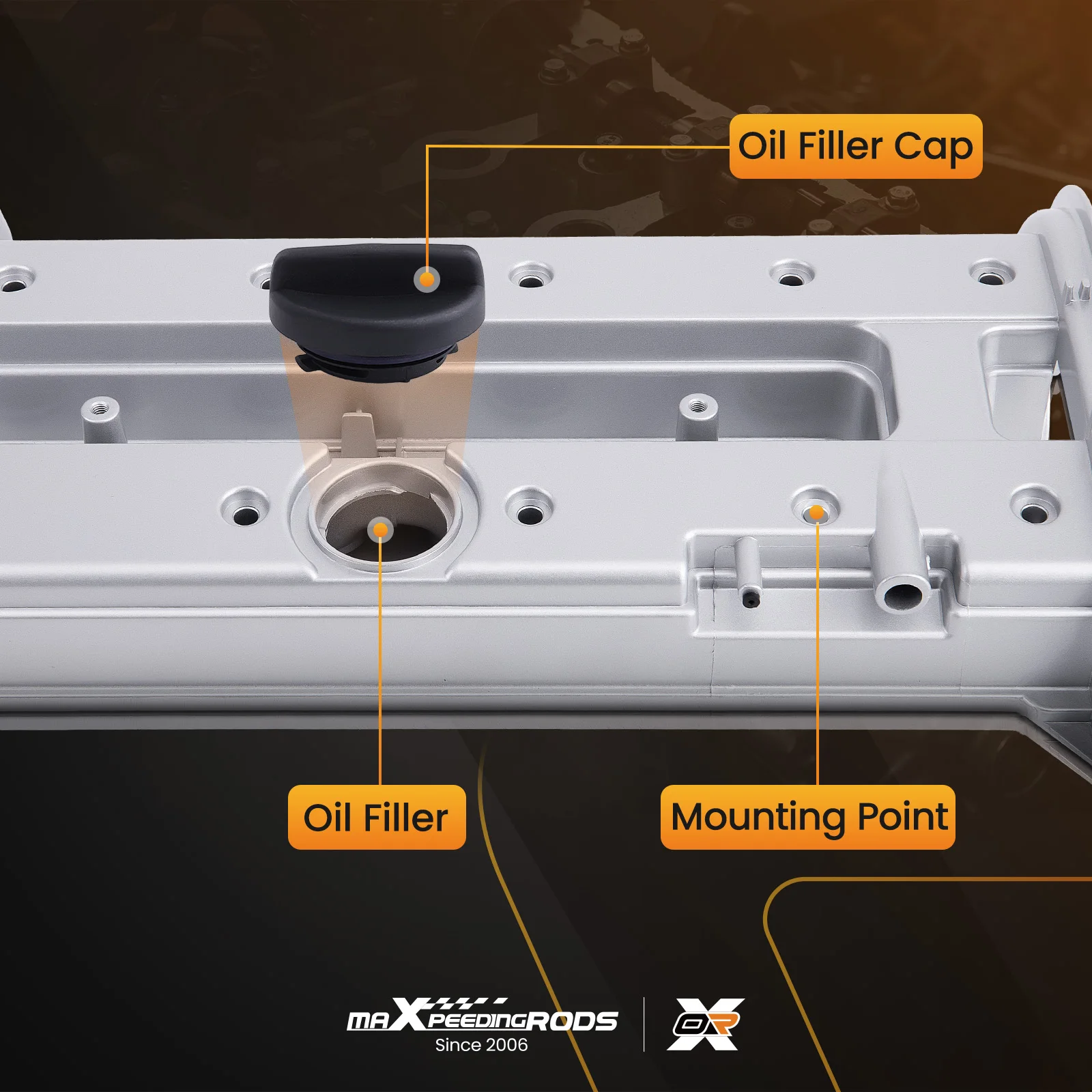 11170-85Z20 Tapa cámara válvulas aluminio Suzuki Forenza 2.0L - imagen 4