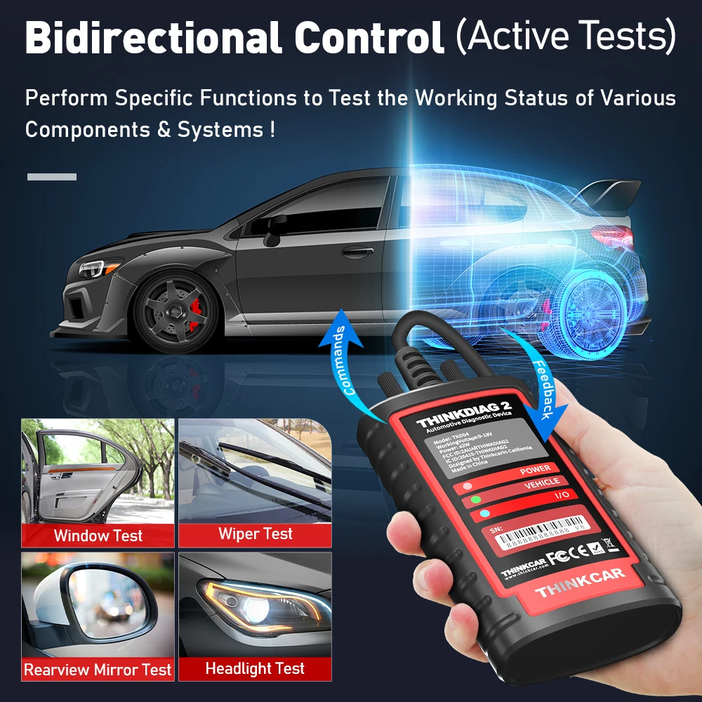 THINKCAR ThinkDiag 2 | Escáner diagnóstico OBD2 CAN FD – 15 servicios codificación ECU - imagen 4