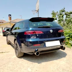 Mini alerón de techo negro brillante para Alfa Romeo 159 Sportwagon