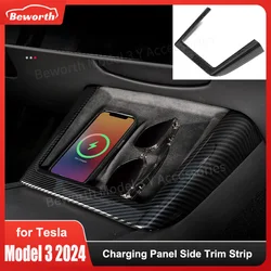 Panel de carga inalámbrica de carbono para Tesla Model 3 Highland