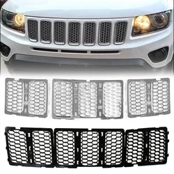 Rejilla de panal ABS negra para Jeep Grand Cherokee 2014-2016