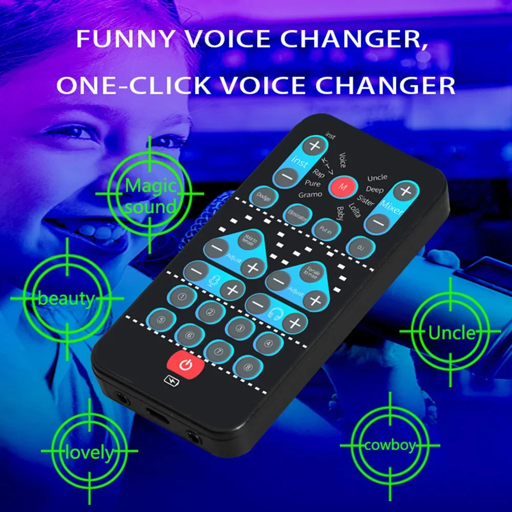 M10 Cambiador de voz karaoke conmutador hombre mujer para música en vivo - imagen 4